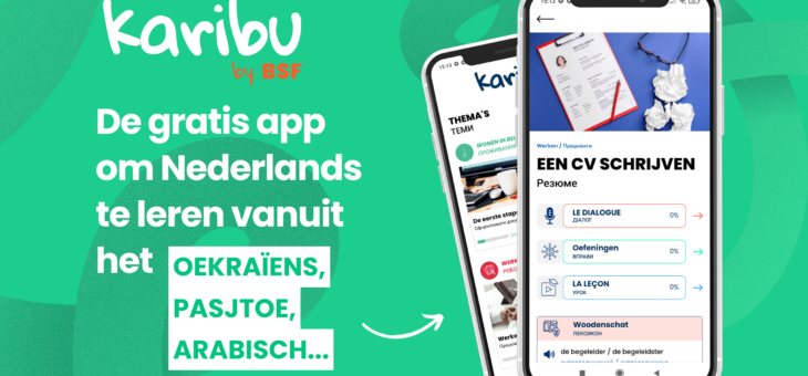 Met de Karibu-app kunnen oekraïense vluchtelingen nu ook nederlands leren.
